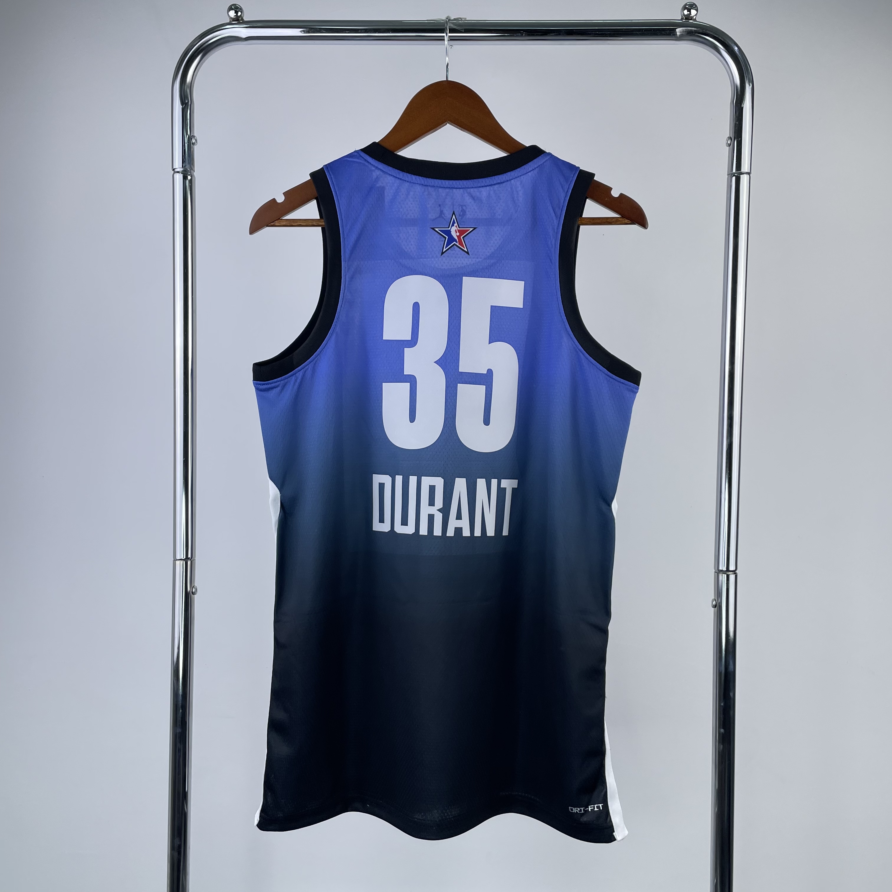 Men Phoenix Suns #35 Durant Blue All Star Jordan style Seasons 2023 NBA Jersey->phoenix suns->NBA Jersey